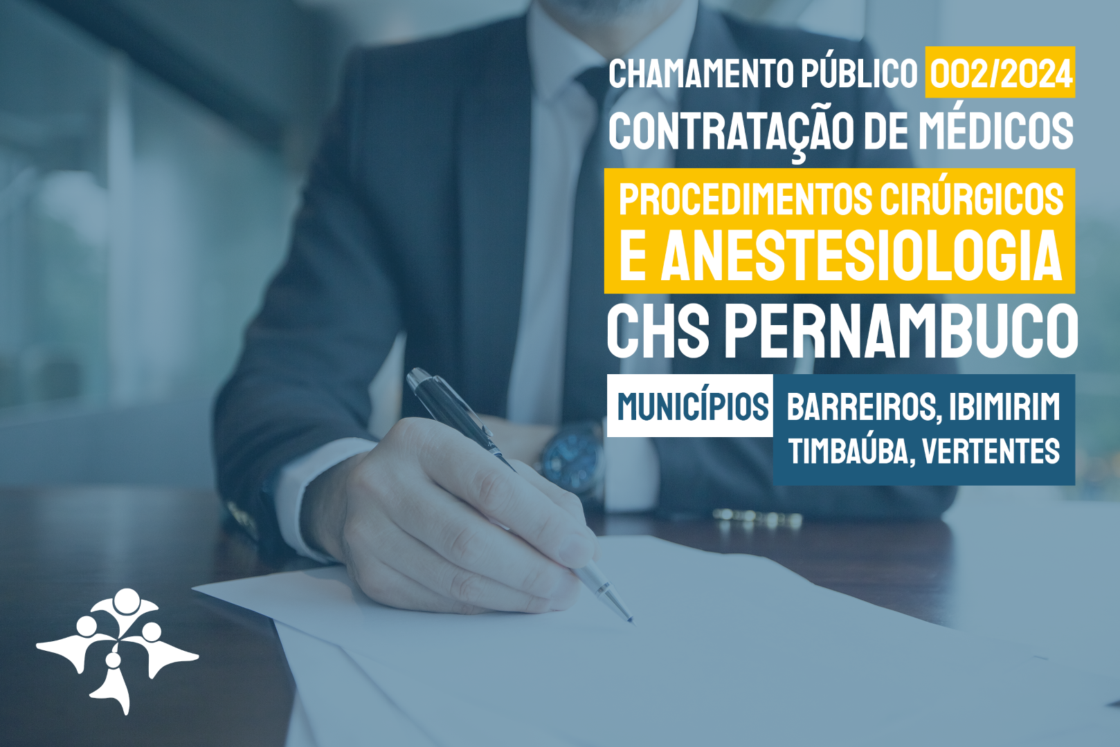 Chamamento Público 002/2024 – Contratação de Médicos – CHS Pernambuco (Barreiros, Ibimirim, Timbaúba, Vertentes)